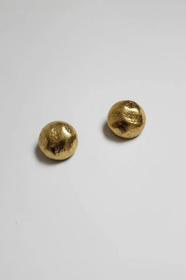collectionno2 Earrings MOON VINTAGE 14K GOLD HAMMERED EARRINGS collectionno2 Earrings MOON VINTAGE 14K GOLD HAMMERED EARRINGS