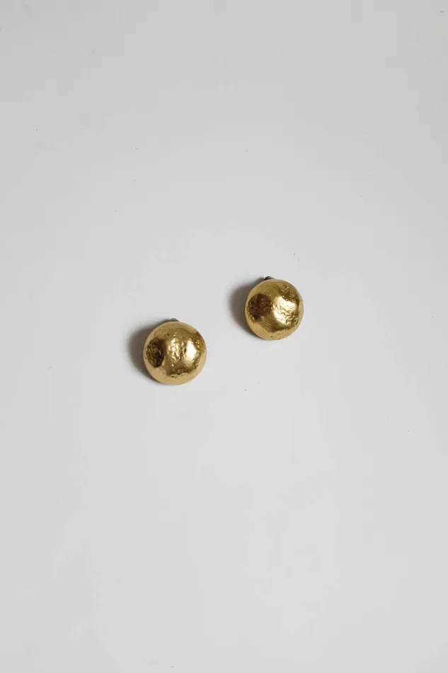 collectionno2 Earrings MOON VINTAGE 14K GOLD HAMMERED EARRINGS collectionno2 Earrings MOON VINTAGE 14K GOLD HAMMERED EARRINGS