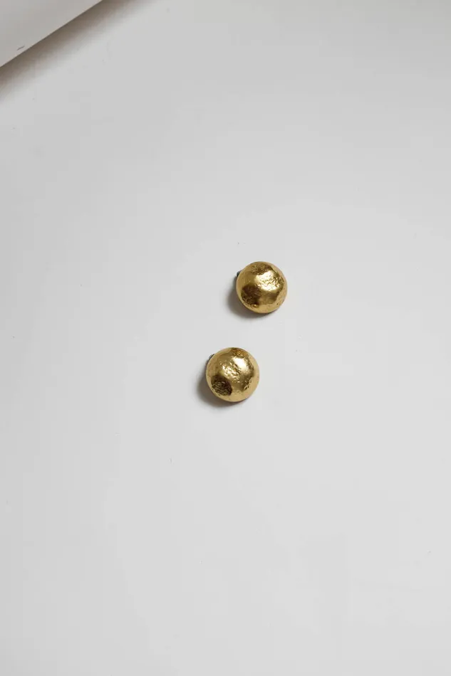 collectionno2 Earrings MOON VINTAGE 14K GOLD HAMMERED EARRINGS collectionno2 Earrings MOON VINTAGE 14K GOLD HAMMERED EARRINGS