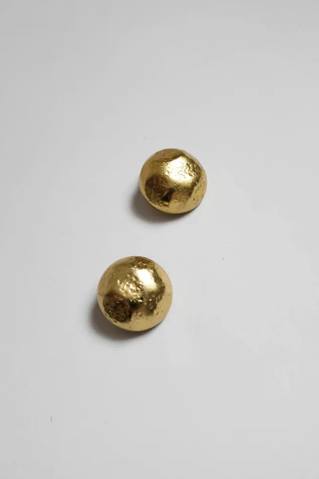 collectionno2 Earrings MOON VINTAGE 14K GOLD HAMMERED EARRINGS collectionno2 Earrings MOON VINTAGE 14K GOLD HAMMERED EARRINGS