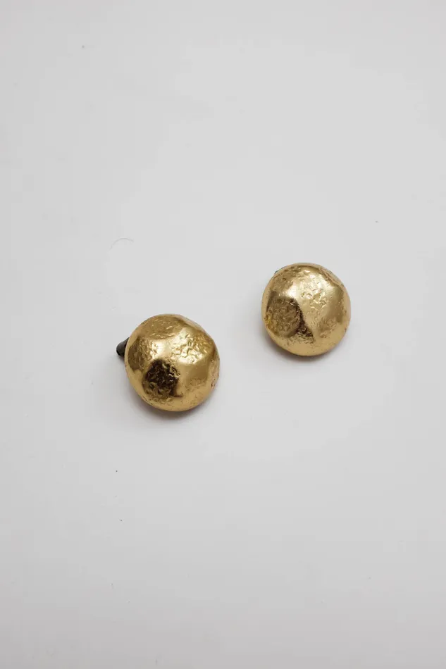 collectionno2 Earrings MOON VINTAGE 14K GOLD HAMMERED EARRINGS collectionno2 Earrings MOON VINTAGE 14K GOLD HAMMERED EARRINGS