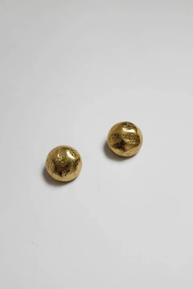 collectionno2 Earrings MOON VINTAGE 14K GOLD HAMMERED EARRINGS collectionno2 Earrings MOON VINTAGE 14K GOLD HAMMERED EARRINGS