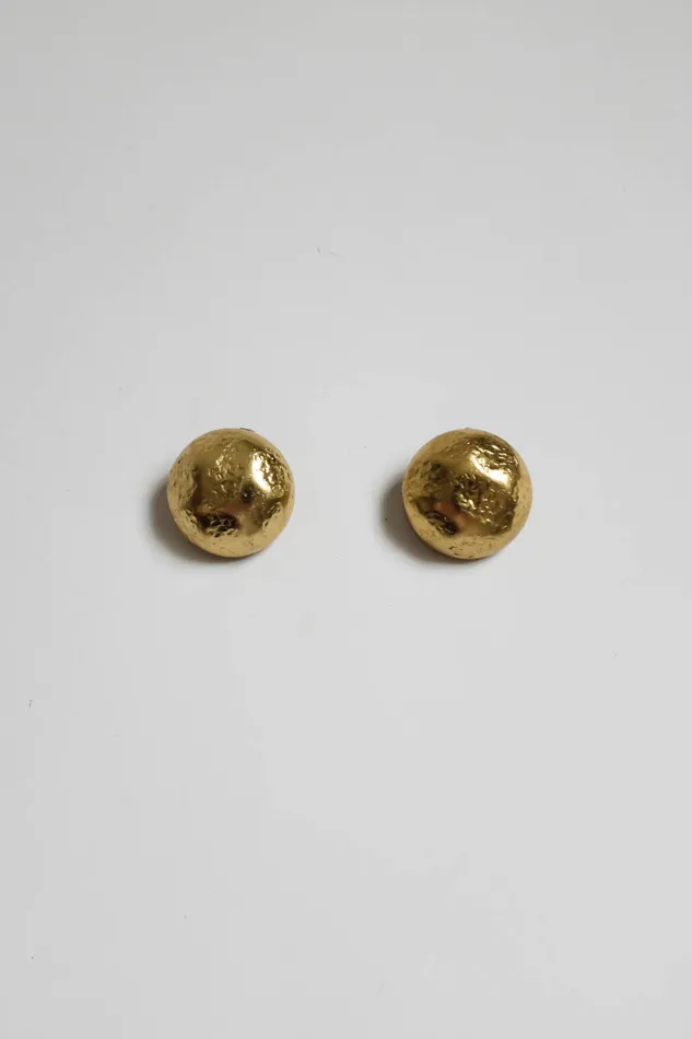 collectionno2 Earrings MOON VINTAGE 14K GOLD HAMMERED EARRINGS collectionno2 Earrings MOON VINTAGE 14K GOLD HAMMERED EARRINGS