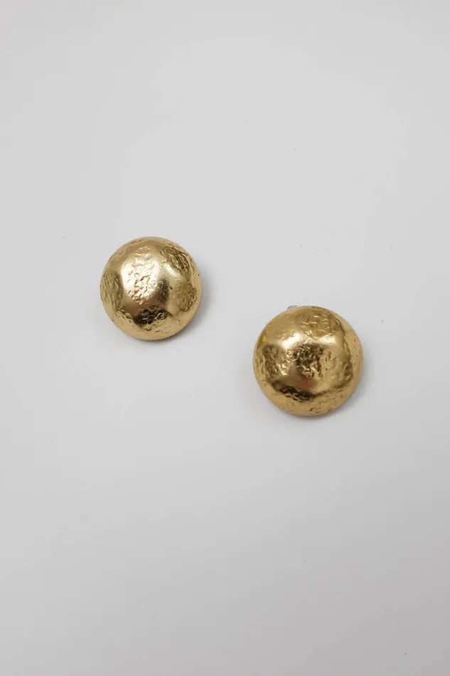 collectionno2 Earrings MOON VINTAGE 14K GOLD HAMMERED EARRINGS collectionno2 Earrings MOON VINTAGE 14K GOLD HAMMERED EARRINGS