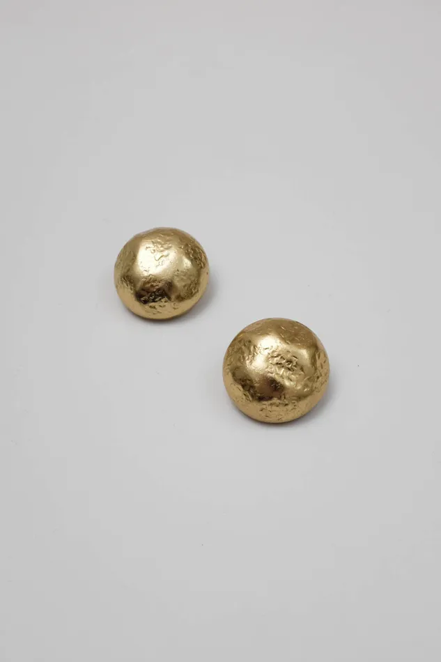 collectionno2 Earrings MOON VINTAGE 14K GOLD HAMMERED EARRINGS collectionno2 Earrings MOON VINTAGE 14K GOLD HAMMERED EARRINGS