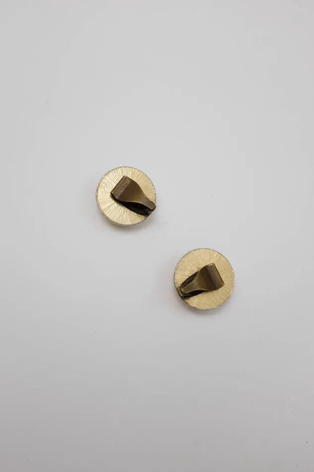 collectionno2 Earrings MOON VINTAGE 14K GOLD HAMMERED EARRINGS collectionno2 Earrings MOON VINTAGE 14K GOLD HAMMERED EARRINGS
