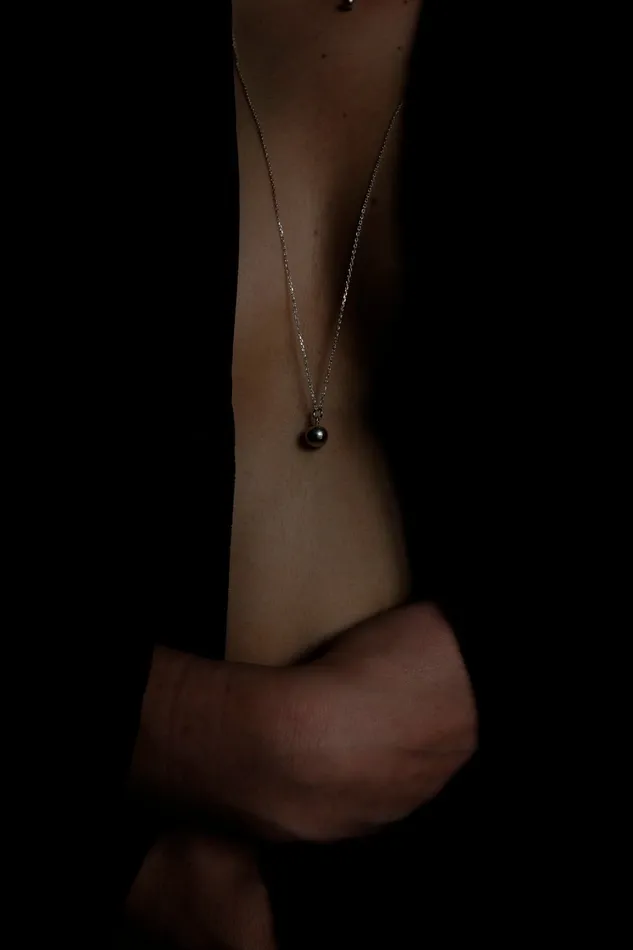 collectionno2 Necklaces 0296LONG BALL NECKLACE SILVER 925