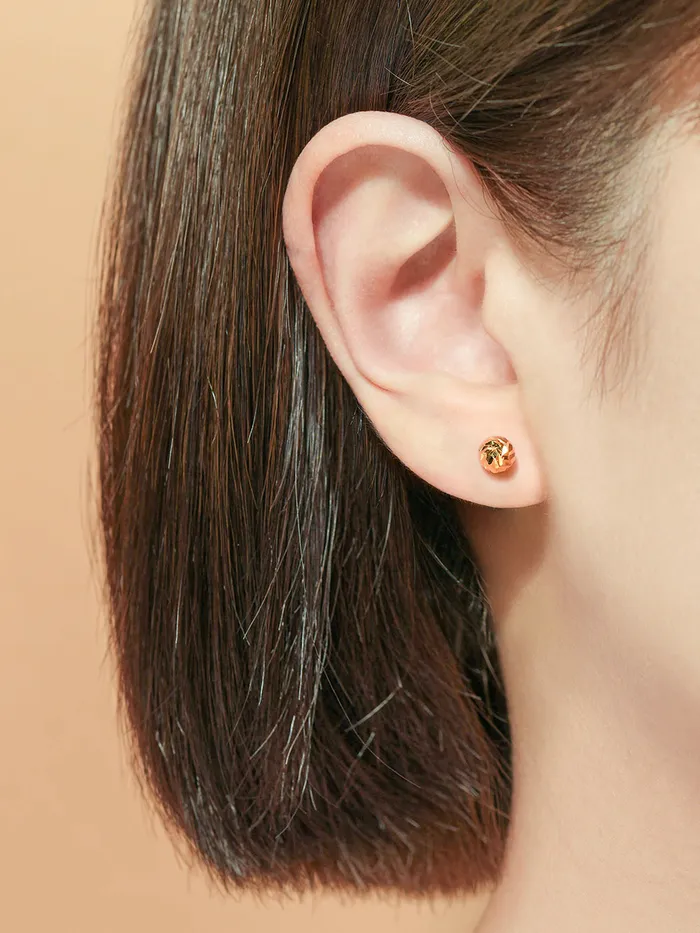Earrings 24K Gold Cutting Ball Cartilage Earring 20G MinimalBijoux