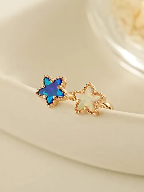 Earrings MinimalBijoux 14K Gold Oasis Star Cartilage Earring 20G