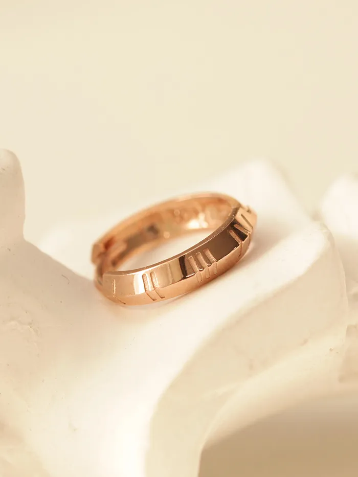 Earrings MinimalBijoux 14K Gold Roman Numbering Hoop Earring