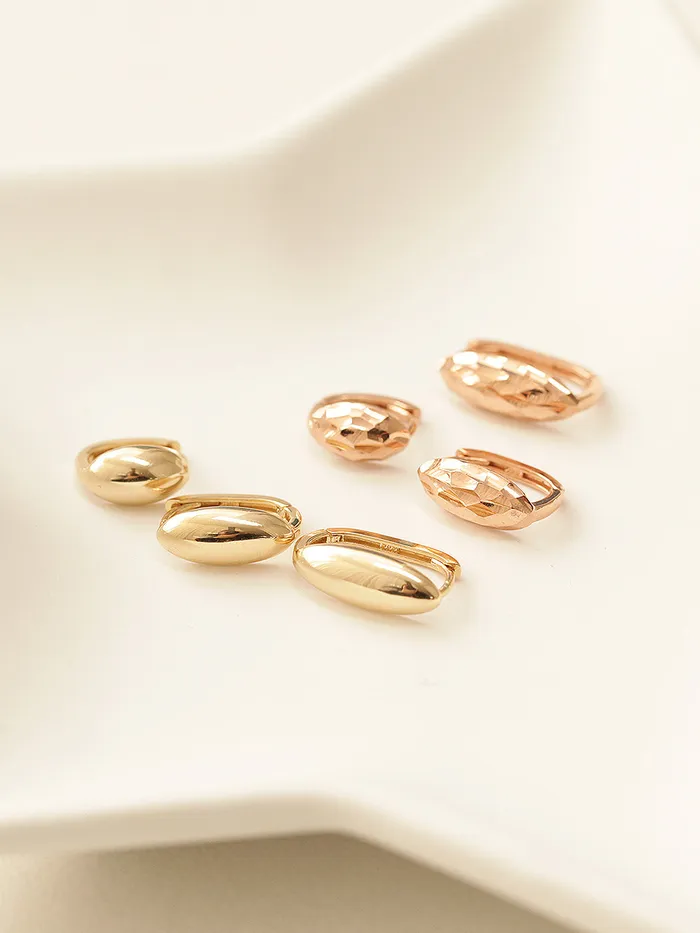 Earrings MinimalBijoux 14K Gold Tear Drop Hoop Earring