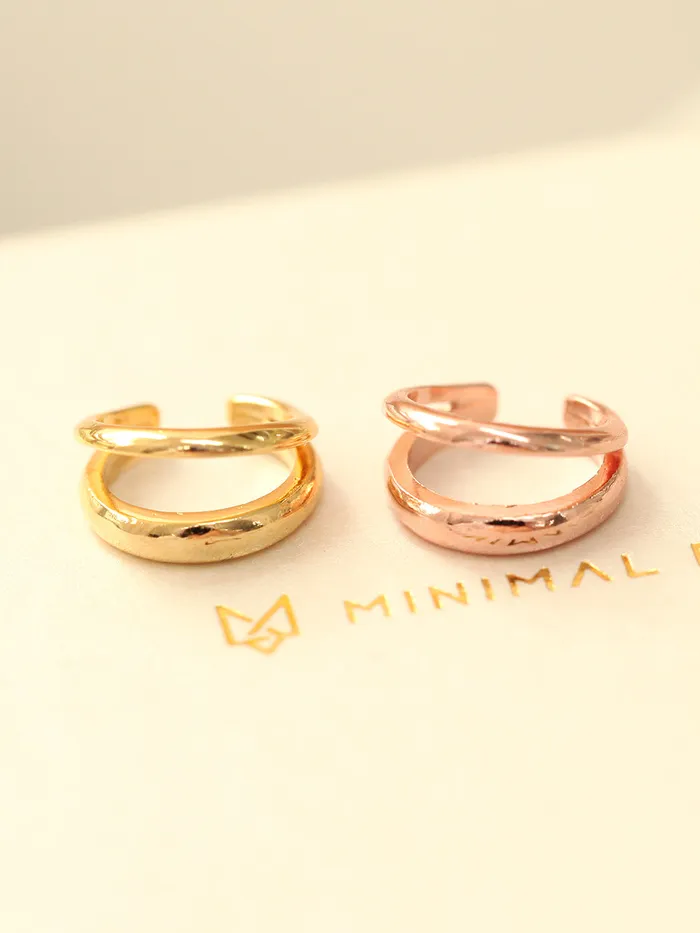 Earrings MinimalBijoux 925 Silver Unbalanced Ear Cuff