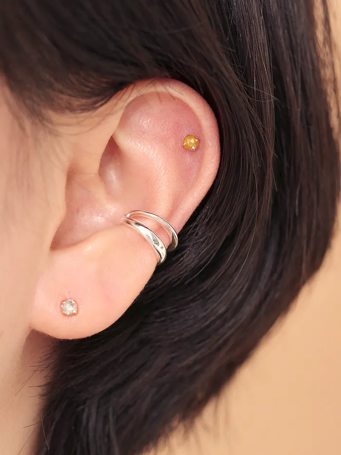 Earrings MinimalBijoux 925 Silver Unbalanced Ear Cuff
