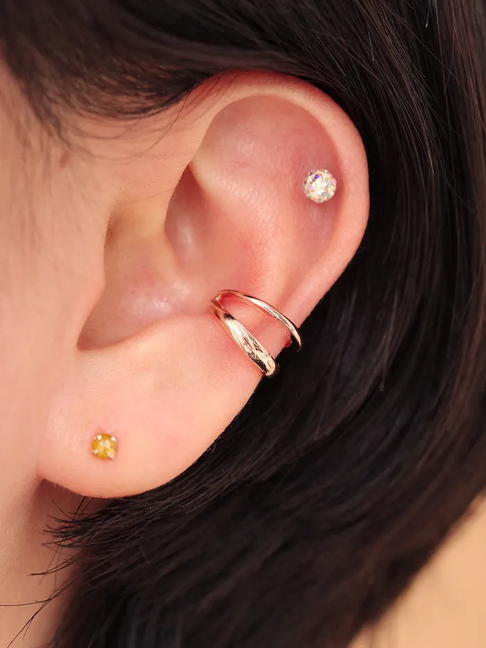 Earrings MinimalBijoux 925 Silver Unbalanced Ear Cuff