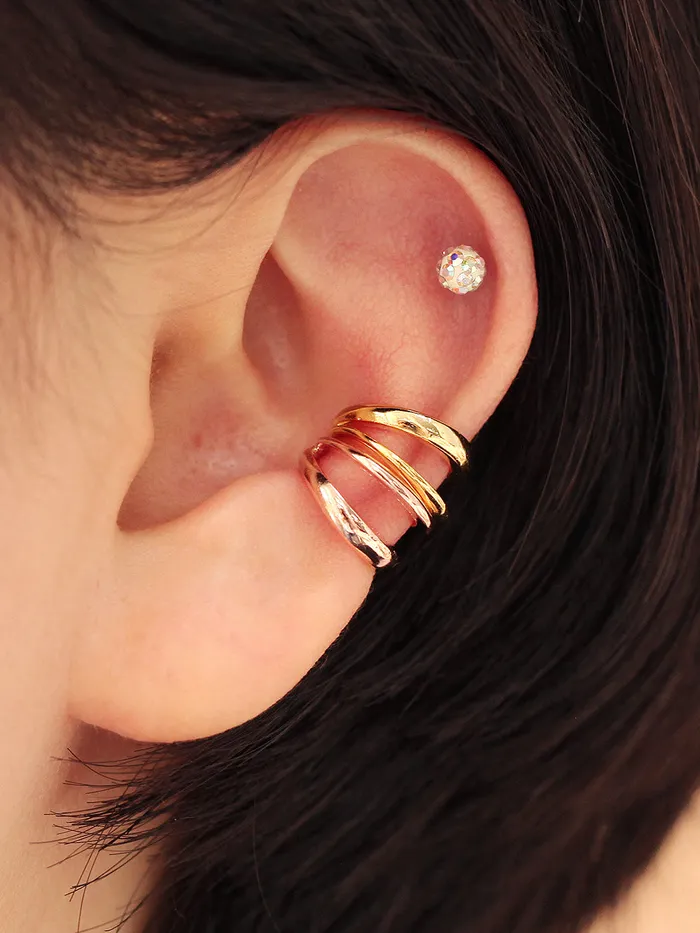 Earrings MinimalBijoux 925 Silver Unbalanced Ear Cuff