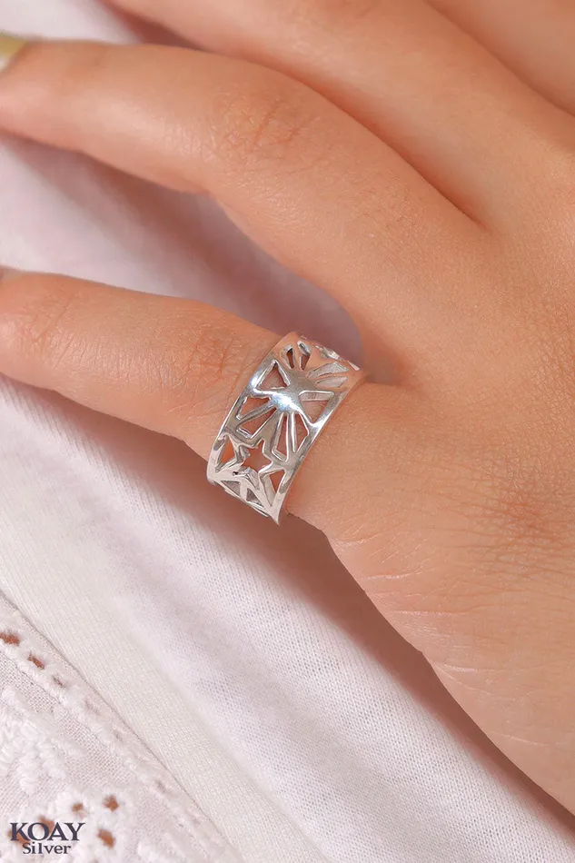 Geo Ring KOAY Silver Store Rings