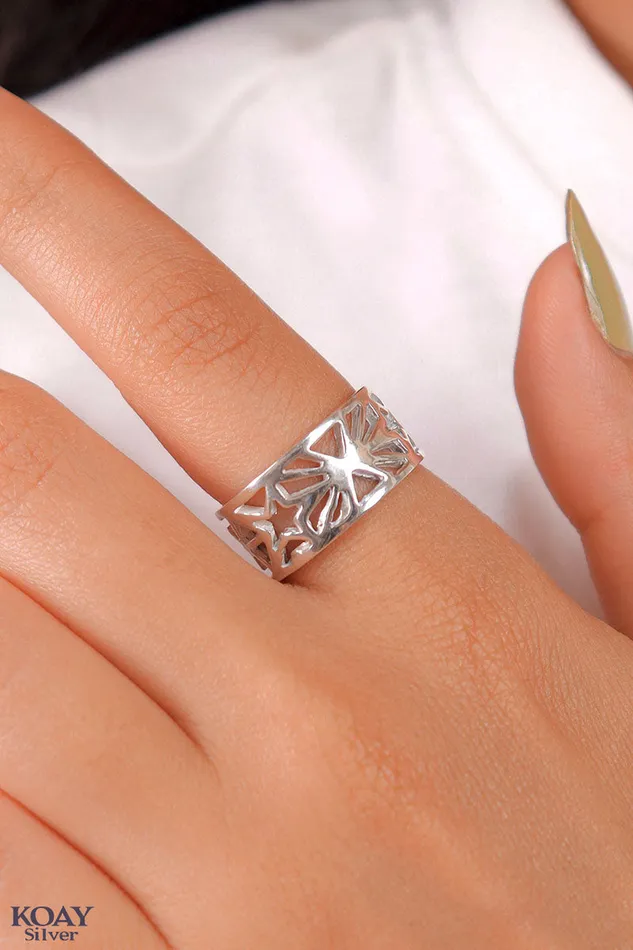 Geo Ring KOAY Silver Store Rings Geo Ring KOAY Silver Store Rings