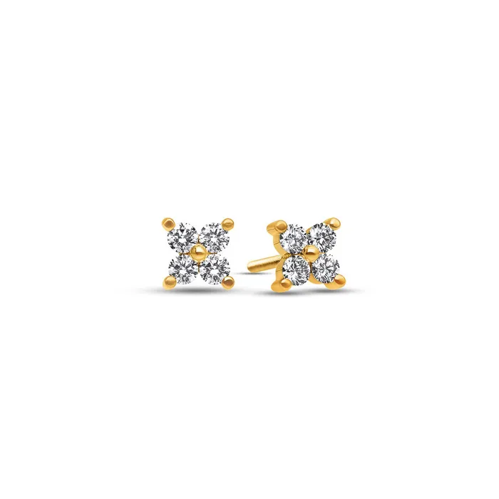 IF Co Earrings Nano Fortuna Diamond Cluster Earrings