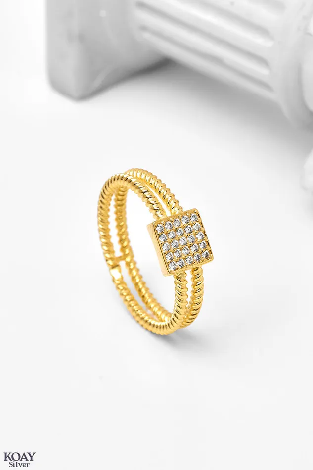 KOAY Silver Store Rings Zircon 033 GP Ring