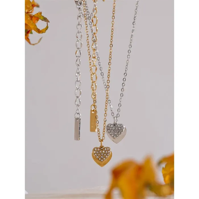 Mabel Love Co Double Heart Necklace Necklaces