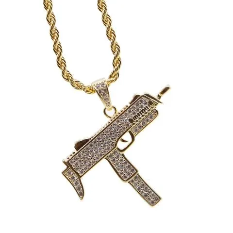 MICRO DIAMOND UZI NECKLACE apollo31gold Necklaces