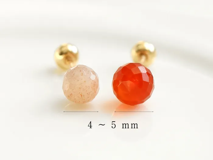 MinimalBijoux Earrings 14K gold Natural Gemstone cartilage earring 20g