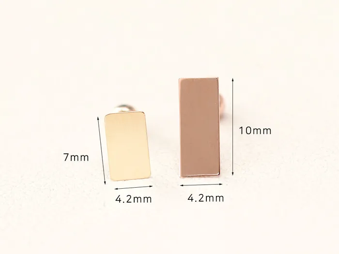 MinimalBijoux Earrings 14K gold Stick cartilage earring 20g