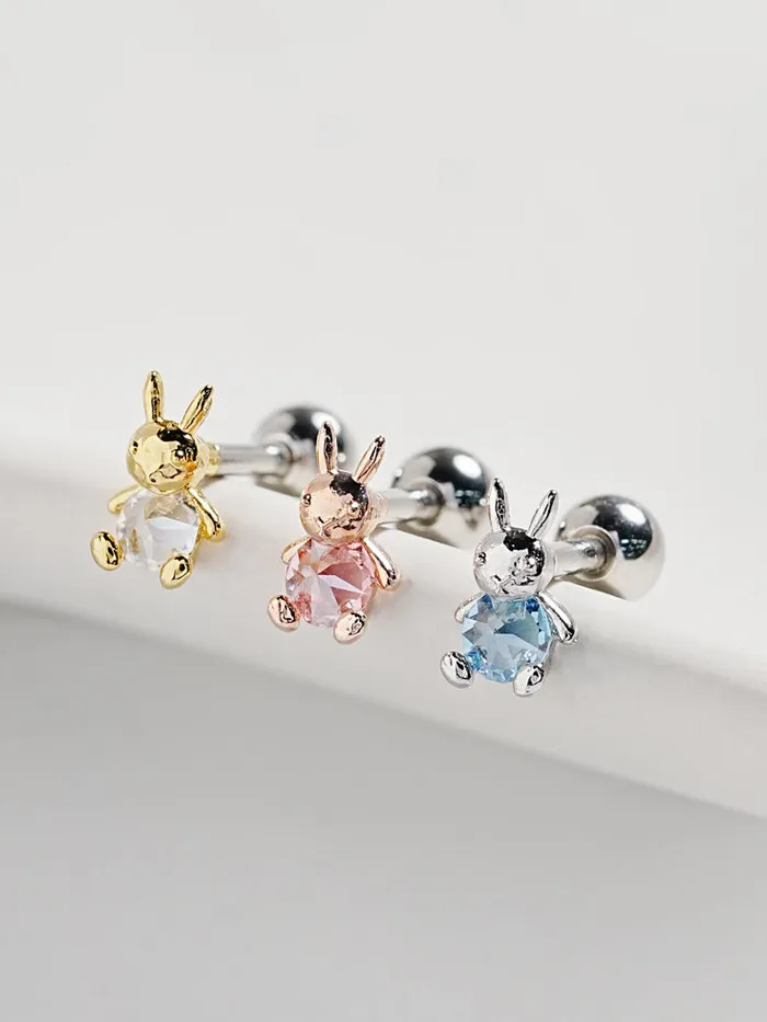 MinimalBijoux Earrings Miss Bunny Cartilage Ear Piercing 18G16G