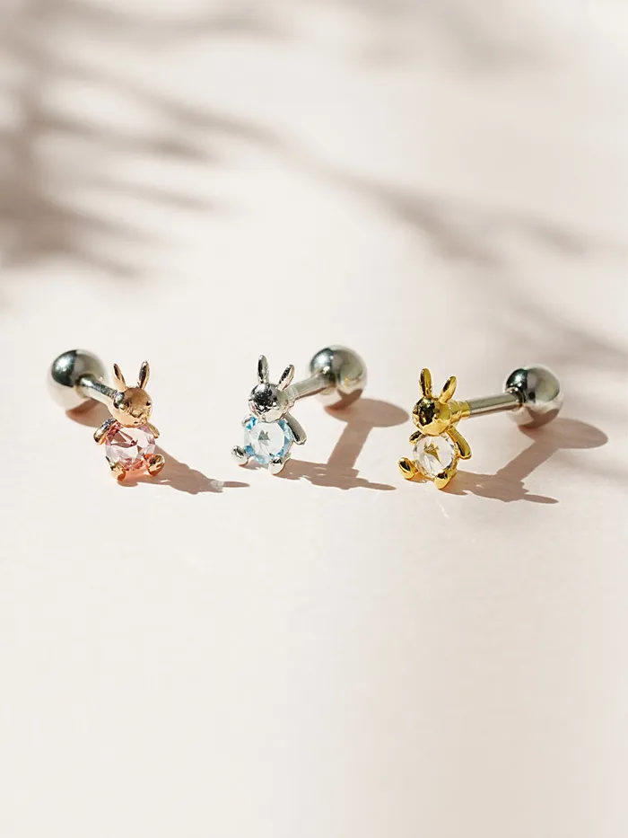 MinimalBijoux Earrings Miss Bunny Cartilage Ear Piercing 18G16G