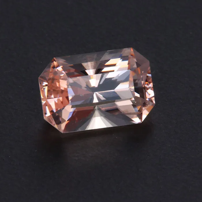 Moriartys Gem Art Earrings For Renee Barion Style Emerald Cut Morganite Gemstone 397 Carats Moriartys Gem Art Earrings For Renee Barion Style Emerald Cut Morganite Gemstone 397 Carats