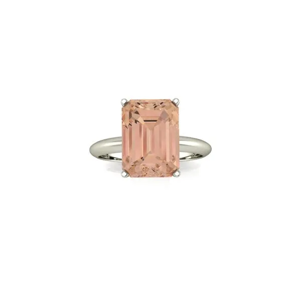 Moriartys Gem Art Earrings For Renee Barion Style Emerald Cut Morganite Gemstone 397 Carats