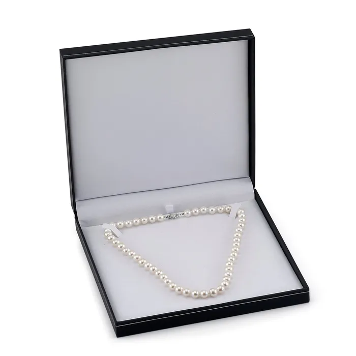 Necklaces 8595mm White Freshwater Pearl Necklace AAAA Quality SPT