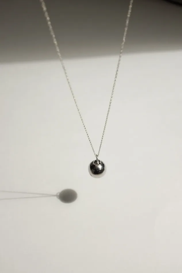 Necklaces collectionno2 LONG BALL NECKLACE SILVER 925 Necklaces collectionno2 LONG BALL NECKLACE SILVER 925