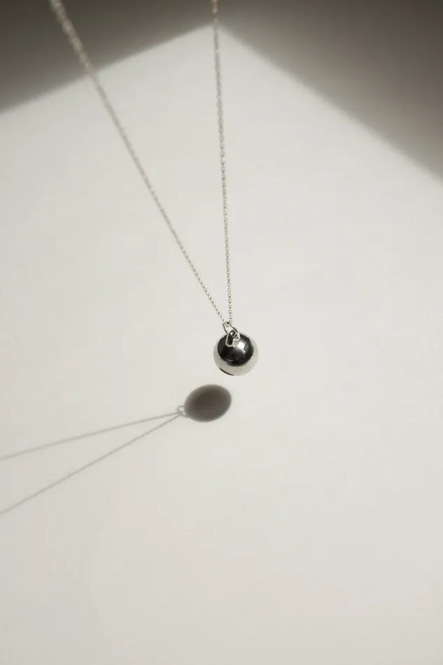 Necklaces collectionno2 LONG BALL NECKLACE SILVER 925 Necklaces collectionno2 LONG BALL NECKLACE SILVER 925