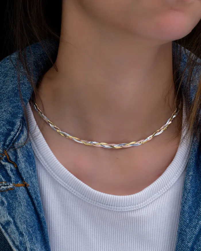 Necklaces KOAY Silver Store Braided RG Necklace