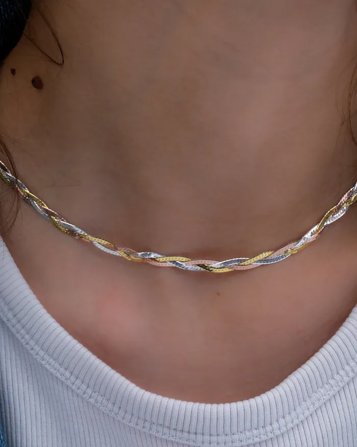 Necklaces KOAY Silver Store Braided RG Necklace