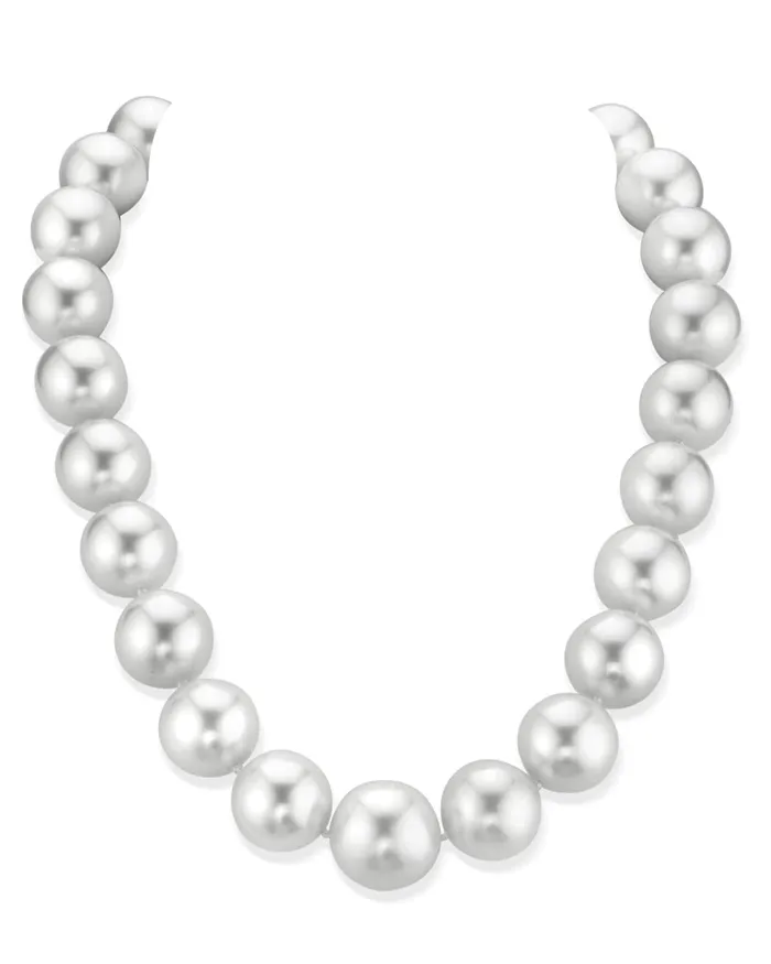 Necklaces SPT White South Sea Pearl Necklace 170180mm AAAGem Quality