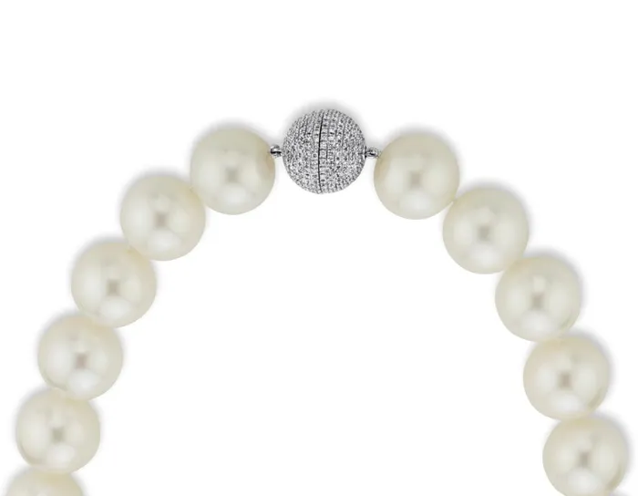 Necklaces SPT White South Sea Pearl Necklace 170180mm AAAGem Quality