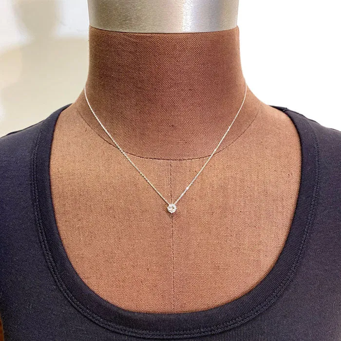Necklaces vendorunknown HOLD FOR JS 14K White Gold Diamond Necklace 68 Carats