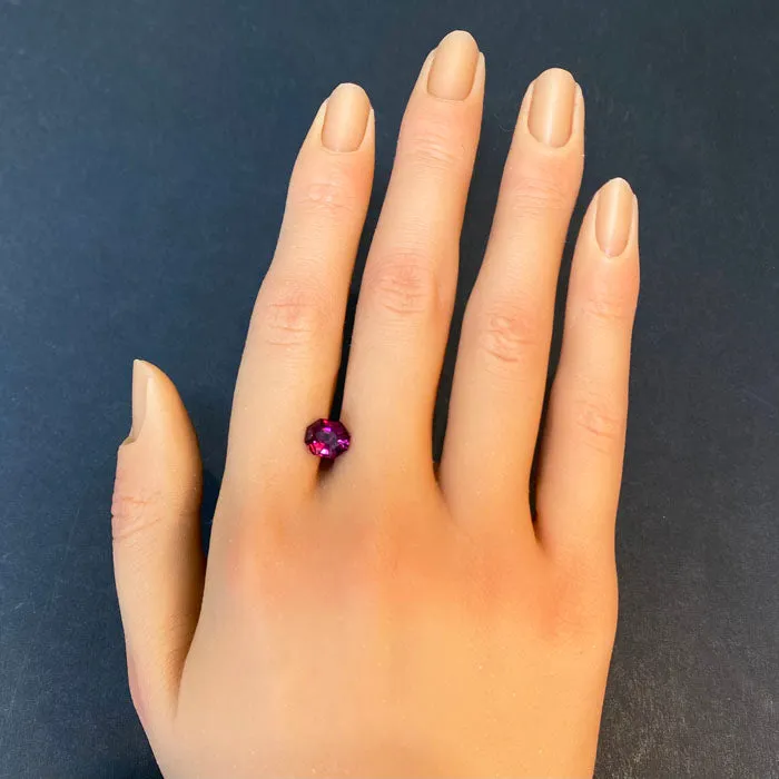 Octagonal Step Cut Garnet 255 Carats Moriartys Gem Art Rings