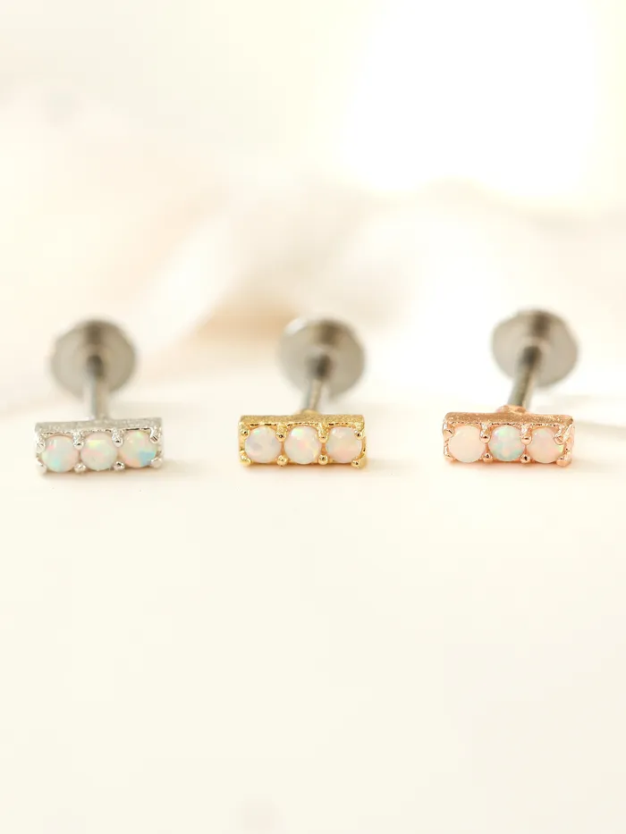 Opal stick cartilage earring MinimalBijoux Earrings