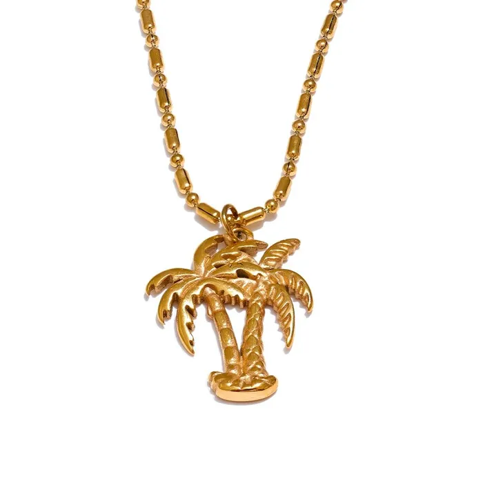 Palm Tree Necklace Mabel Love Co Necklaces