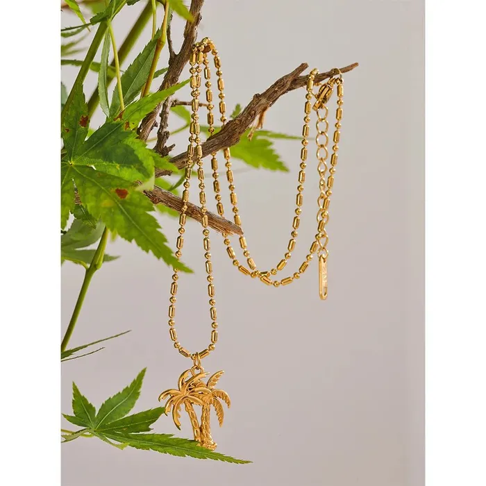 Palm Tree Necklace Mabel Love Co Necklaces