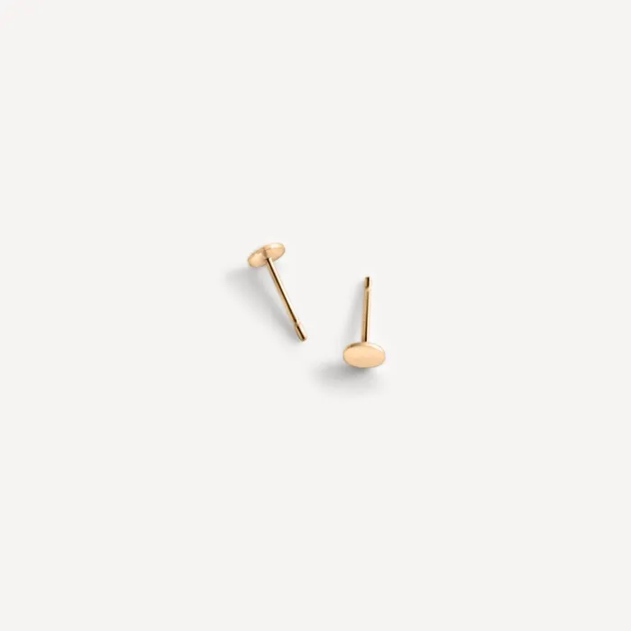 PreStyled Sets Mia Flat Circle Studs Gold Fill Sheena Marshall Jewelry