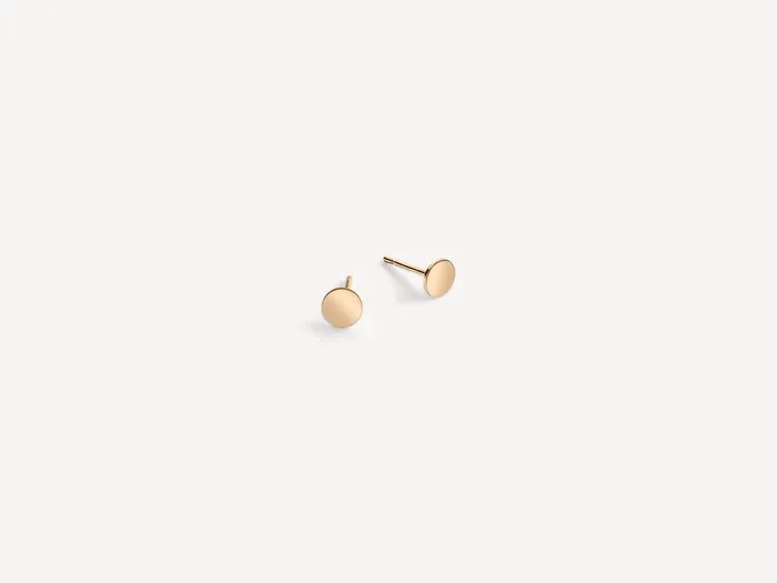 PreStyled Sets Mia Flat Circle Studs Gold Fill Sheena Marshall Jewelry
