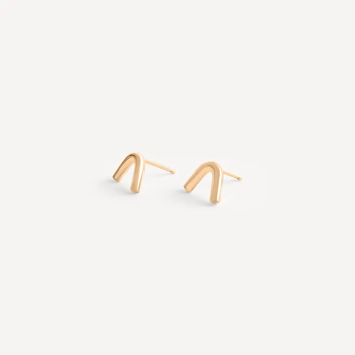 PreStyled Sets Sheena Marshall Jewelry Arch Studs Solid Gold