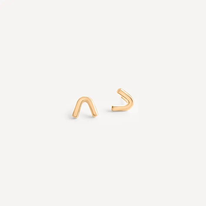 PreStyled Sets Sheena Marshall Jewelry Arch Studs Solid Gold