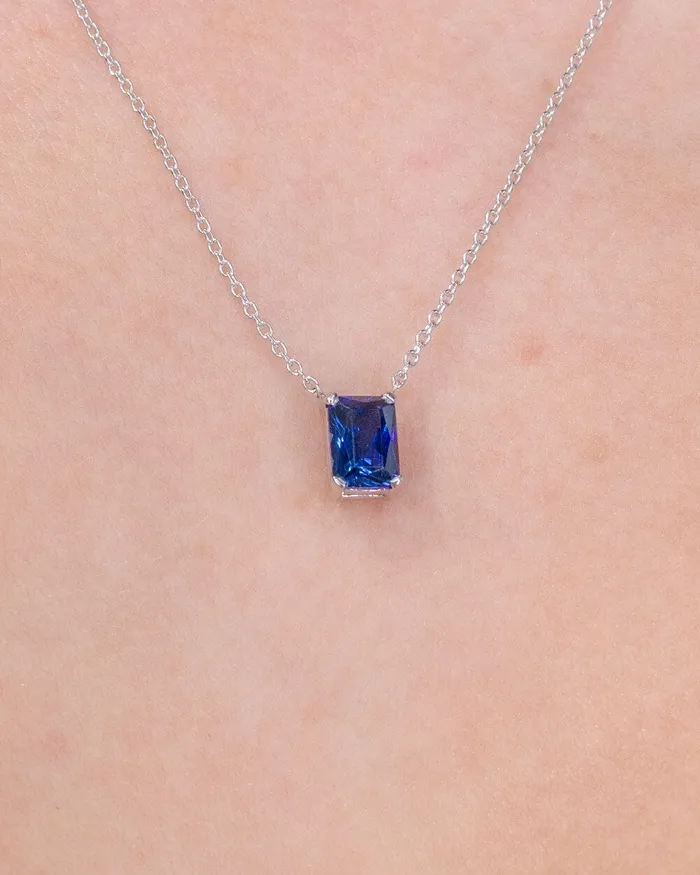 Princess Bride Diamonds Necklaces 137ct Lab Sapphire Necklace