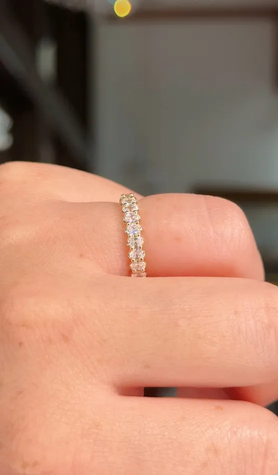 Rings 30mm Mini Oval Lab Diamond Ring 50 Eternity Princess Bride Diamonds