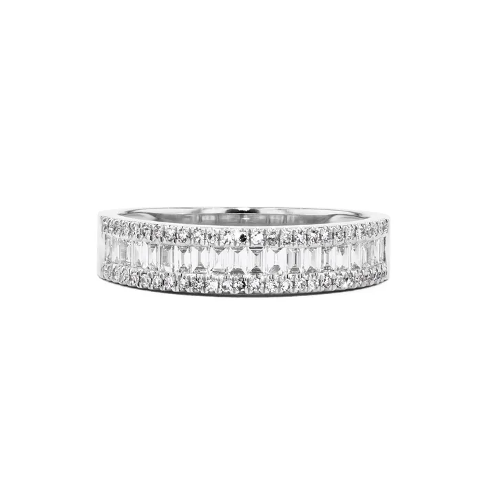 Rings 46mm Petite Baguette Diamond Ring Princess Bride Diamonds